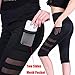 Kiwi-Rata Women Sports Trousers Workout Fitness Waist Capris Yoga Pants Leggings, Black, Medium