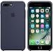 Apple Silicone Case for iPhone 7 Plus - Midnight Blue