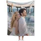 Custom Blanket Personal Photos & Text, Fully Customizable Size, Image, Message- Quality Fleece Throw Blanket for Holiday, Birthday, Gifting, Anniversary, Special Occasion40x50 inches
