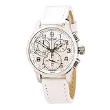 Victorinox Swiss Army Women's 'Alliance' Swiss Quartz Stainless Steel and Leather Casual Watch, Color:White (Model: 241321)