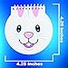 Kicko Bunny Face Spiral Notepad - Pack of 12 Blank Composition Mini Notebooks for Students and Professionals - Journal, Diary, Homeworks, Scratches, Gift Idea, Party Favors and Easter Treasure Chest Filler