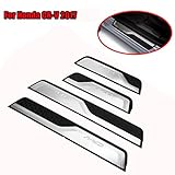 Boyiya Fashion 4PCS Stainless Steel Door Sill Trim Protectors Guard For Honda CRV 2017/2018
