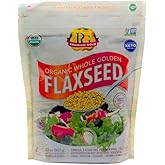 Premium Gold | Organic Whole Flax Seed | 2 lbs, Gluten-Free, Non-GMO, Kosher, Raw Seeds, Excellent Source of Fiber, Source of