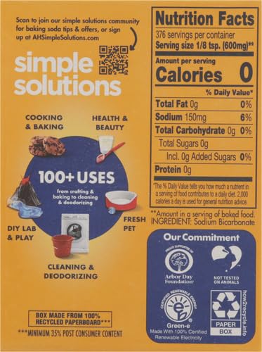ARM & HAMMER PURE BAKING SODA, 8 OZ