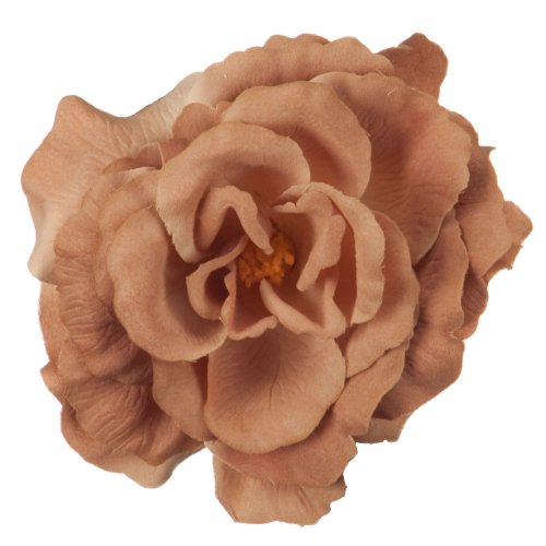 Rose King Size Pin and Clip - Light Brown