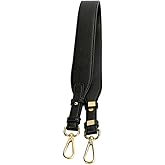 Purse Strap Adjustable Bag Strap for Purses Gold Clasps Bag Straps Replacement Purse Straps for Handbags Black Litchi