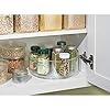 mDesign-Lazy-Susan-Turntable-Condiment-Holder-Set-of-2-Plastic-Revolving-Condiments-and-Spice-Rack-Ideal-Kitchen-Storage-Unit-for-Cooking-Oil-Ingredients-Bottles-and-Jars-Clear mDesign Lazy Susan Turntable Condiment Holder - Set of 2 - Plastic Revolving Condiments and Spice Rack - Ideal Kitchen…