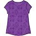 New Balance Big Girls' Short Sleeve Performance Tees, Violet Heather, 10/12