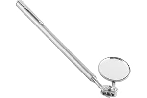 Keenso Telescoping Inspection Mirror,Inspection Mirror with Retractable Hand for Mechanic Checking Vehicle, Car(30 * 600mm Pe