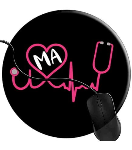thumbnail image 2 of Glasses On The Book Round Mouse Pad Gaming Mousepad Non-Slip Rubber Base Mouse Pads With Stitched Edges Mouse Mat For Computers Laptop Office Decor 7.8 X 7.8 In 2 of 11