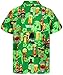 V.H.O Funky Hawaiian Shirt, Beerbottlegreen, XL