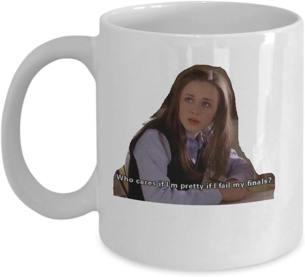 Coffee Mug Ceramic Cup Gifts 11 Ounces Who Cares Rory Gilmore Girls Merchandise Accessories Shirt Sticker Decal Pin Decor Poster Artwork
