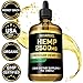 Hemp Oil for Pain Anxiety Relief :: 2500mg :: May Help with Stress, Pain, Anxiety, Sleep, Depression, Headaches + More :: Healthy for Hair, Skin, Nails :: Zero THC CBD Cannabidoil :: Peppermint Flavor