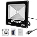 warmoon 50W LED Flood Light,IP66 Waterproof Outdoor LED Light,Outdoor Color Changing LED Security Light,16 Colors 4 Modes Dimmable Wall Washer Light,Stage Lighting,LED RGB Flood Light