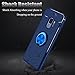 Elegant Choise Galaxy S9 Case, Hybrid Slim Ring Holder Shockproof Kickstand Soft Protective Case Fit Magnetic Car Mount for Samsung Galaxy S9 (Blue)