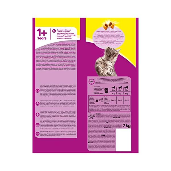 Whiskas-1-Dry-Cat-Food-for-Adult-cats-with-Chicken-1-bag-1-x-7-kg Whiskas 1+ Chicken 7kg Bag, Adult Cat Dry Food - Pack may vary