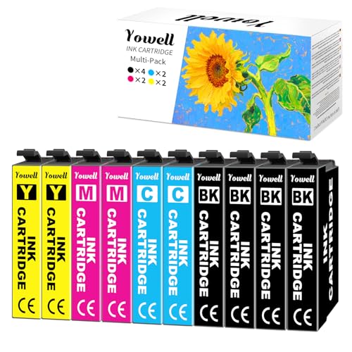 Yowell XP3200 XP2200 Ink Cartridge Compatible with Epson Expression Home XP-2200 XP-2205 XP-3200 XP-3205 XP-4200 XP-4205, Workforce WF-2910 WF-2935 WF-2950, 4X Black, 2X Cyan, 2X Magenta, 2X Yellow