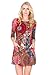 HerShe Women's 3/4 Sleeve Casual Pocket A-Line Comfy Tunic Dress