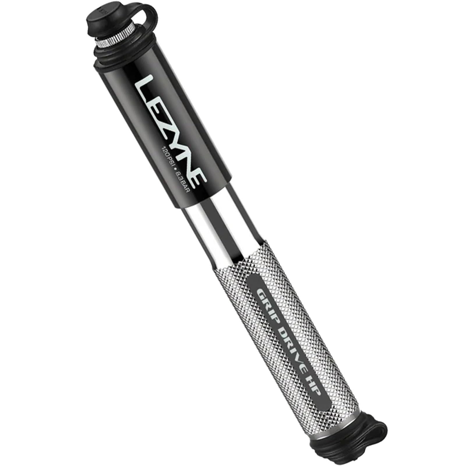 Lezyne Unisex – Adult Grip Drive HP Mini Pump, Silver, S 185 mm