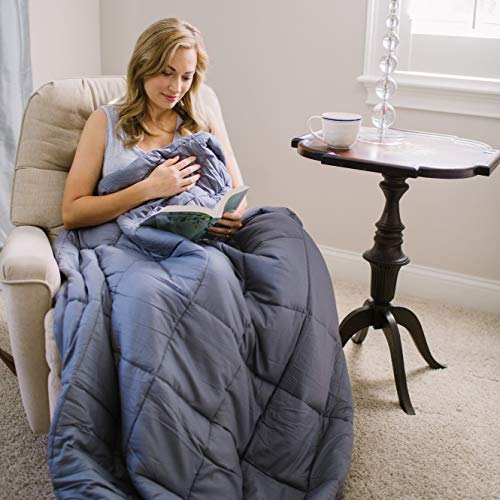 HomeSmart Products Weighted Blanket 15lbs 60x80 (Provides Medium