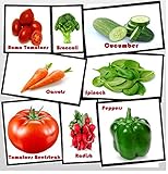 Heirloom Vegetable Seeds - Full Size Seed Packs-Non GMO- Easy to Grow - Variety of The Most Popular Vegetable Seeds in Zipper Mylar Bag-Vegetable Seeds for Planting-Garden Seeds, Full Size Seed Packs