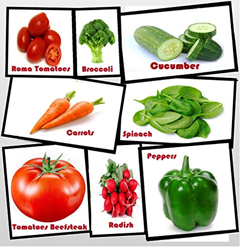 Heirloom Vegetable Seeds - Full Size Seed Packs-Non GMO- Easy to Grow - Variety of The Most Popular Vegetable Seeds in Zipper Mylar Bag-Vegetable Seeds for Planting-Garden Seeds, Full Size Seed Packs Heirloom Vegetable Seeds - Full Size Seed Packs-Non GMO- Easy to Grow - Variety of The Most Popular Vegetable Seeds in Zipper Mylar Bag-Vegetable Seeds for Planting-Garden Seeds, Full Size Seed Packs