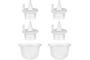 LASUROA 6pcs Breast Pump Replacement Parts for Babybuddha, Include 4 Silicone Duckbill Valves and 2 Silicone Diaphragms BPA-Free DEHP-Free Bbreast Pump Replacement for Zomee Z1/Z2