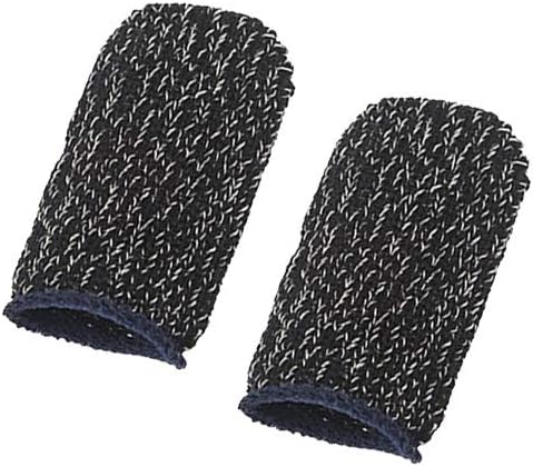 Kyuccfrs 2/4Pcs Finger Sleeve, Mobile Game Controller Finger Cots Non-Slip Full Touch Screen Sensitive Anti-Sweat