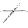 Professional Blackhead Remover Blemish Extractor Tool - Pimple Comedone Removal 2-in-1 Stainless Steel Pimple Popper(2pcs)