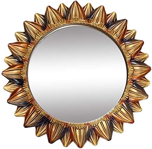 SANWISH® Premium Designer Wall Decor Mirrors for Living Hall Dinning Room Bed Room and Bath Rooms (Gold)