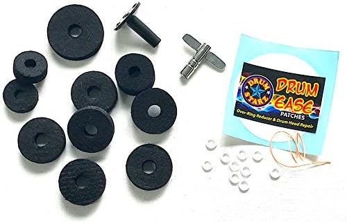 Drum Starz 24 Piece BASIC SURVIVAL PACK for Drummers - Drum Key, Felts, Sleeve & More!