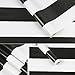 SimpleLife4U Black and White Stripe Self-Adhesive Shelf Liner Contact Paper 17.7 Inch By 9.8 Feet