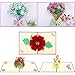 Frienda 5 Pieces Pop up Card 3D Greeting Cards with Envelope Happy Mothers Day Flower Card for Mother's Day Gift