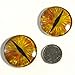 40mm Pair of Large Golden Dragon Fantasy Glass Eyes