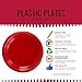 Exquisite Party Solids Pink Plastic Plates For Party Supplies 7