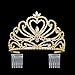 DcZeRong Gold Tiara Prom Crown Gold Prom Tiara Queen Tiara Crown Women Prom Crowns Pageant Tiaras