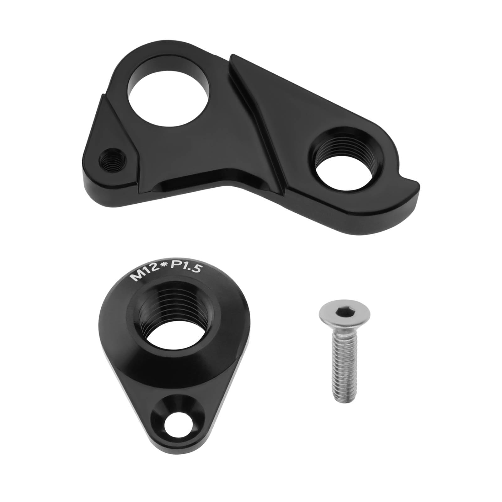 YINETTECH Bike Tail Hook Rear Derailleur Hanger Rear Wheel Mechanical Shift Hook Aluminum Alloy Compatible with Fuji Compatible with Vitus Black