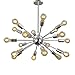 Unitary Brand Morden Metal Large Chandelier with 18 Lights Chrome Finish