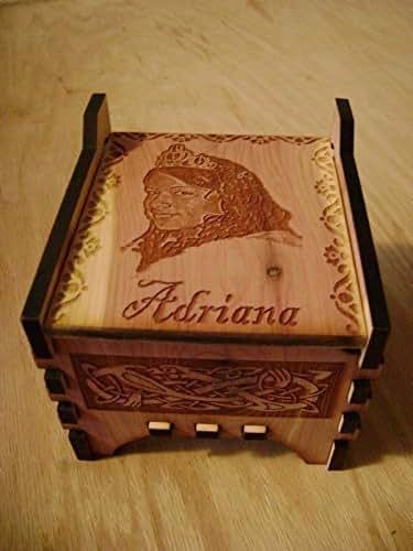 Amazon.com: A Unique 1 of a kind custom Engraved Cedar Music Box. Customized, Personalized ...