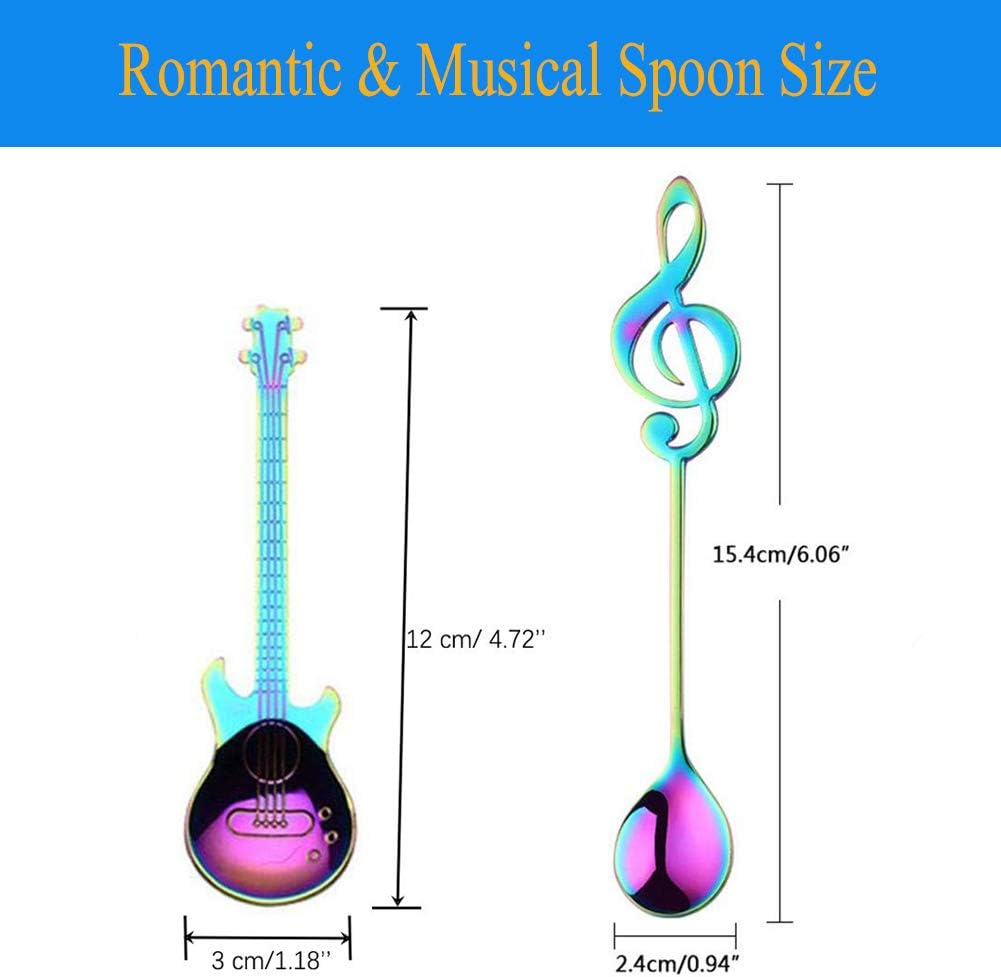 Guitar Spoons Coffee Music Note Teaspoon - Image 3