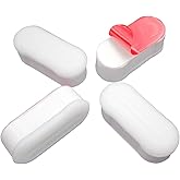 FOOFOO Bidet Toilet Seat Bumper for Bidet Attachment with Strong Adhesive White 4PACK