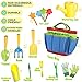 Kids Gardening Tools Set Kids Gardening Gloves Toddler Gardening Set Real Garden Tools For Kids Gardener Set Outdoor Toys Kids Gifts For Kids Boys Girls Gardening Kit With Tote Bag Dress Up Role Playthumb 2