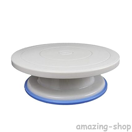 Master Royal BackNCook Tools Cake Decorating Turntable 360 Rotation and Display Stand, 28 cm (White)