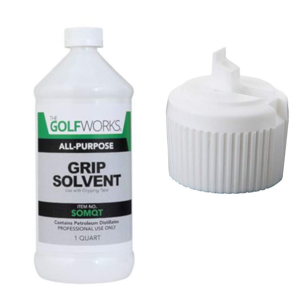 The GolfWorks Golf Club All Purpose Grip Solvent w/Easy Pour Cap
