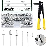 Keadic 226Pcs Heavy Duty Manual Riveter with 6