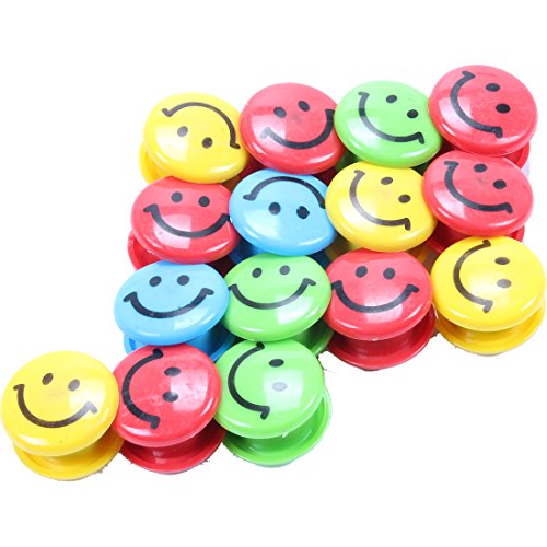 Vanki Refrigerator Magnet Round Presentation Whiteboard Magnetic Button Refrigerator Magnet Whiteboard Magnet Colorful Smile Face 30 Pcs