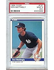 Trading Cards: 1984 FLEER #131 DON MATTINGLY RC YANKEES PSA 9 B2288148-450 - FLEER