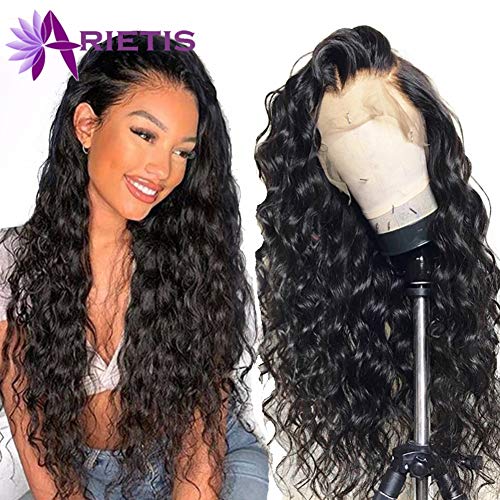 ARIETIS-Hair-16-inch-13x4-Lace-Front-Wigs-Water-Wave-Pre-Plucked-With-Baby-Hair-Brazilian-Virgin-Remy-Hair-Human-Hair-for-Black-Women-150-Density-Natural-Color