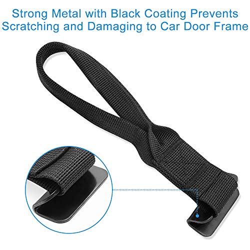 rabbitgoo Rooftop Cargo Hooks with Double Stitching Tie Down Hooks