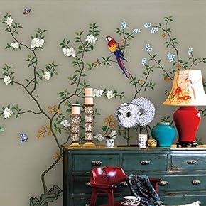 Wall Murals for Bedroom Chinese Style Removable Wallpaper Peel and Stick Wall Stickers - 66x96 inches